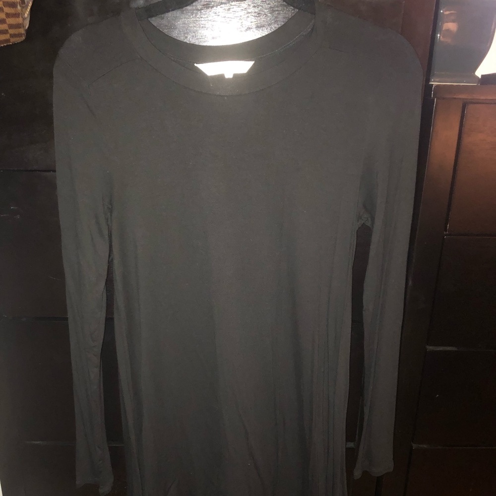 Long sleeve black dress